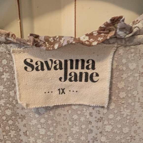 Savanna Jane Embroidered Blouse Size 1X - Picture 2 of 7